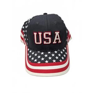 USA American Flag Baseball Cap Stars and Stripes Patriotic Adjustable Hat